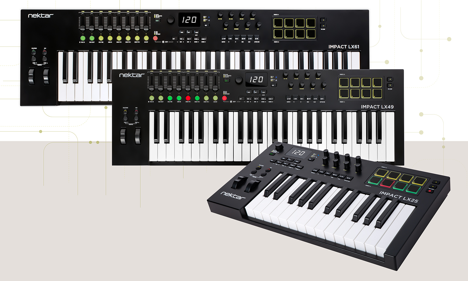 Nektar Impact LX mk3 シリーズ | 新キーベッド×スケール/コード×NKS