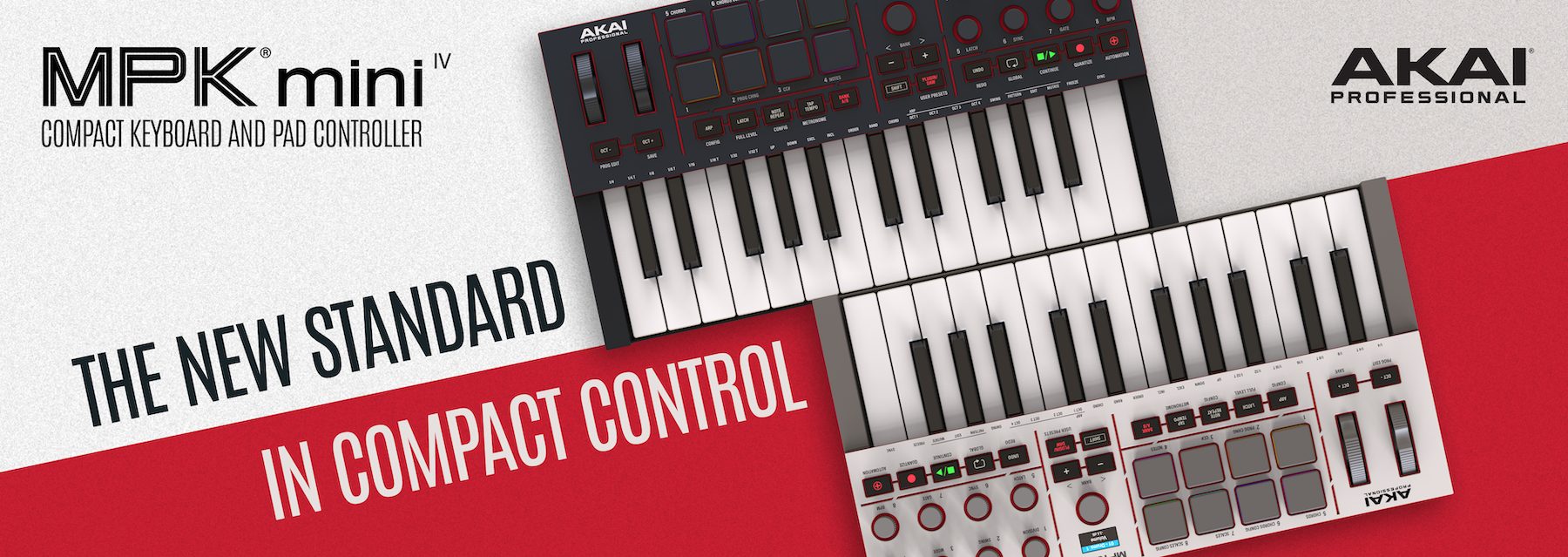 AKAI MPK mini Ⅳ(MK4) リーズナブル・多機能なミニサイズ25鍵盤仕様の