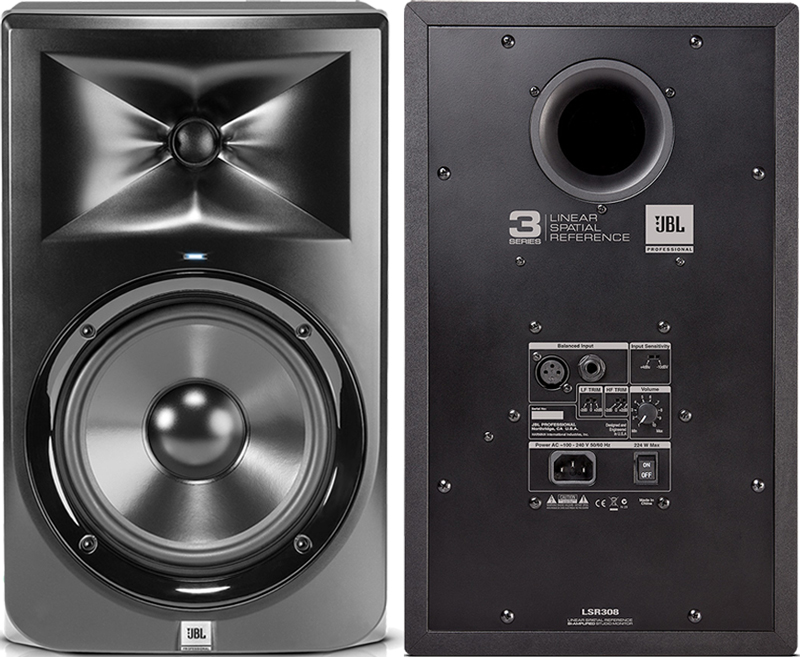 JBL PROFESSIONAL スタジオモニター「LSR305」「LSR308」「LSR305-WH