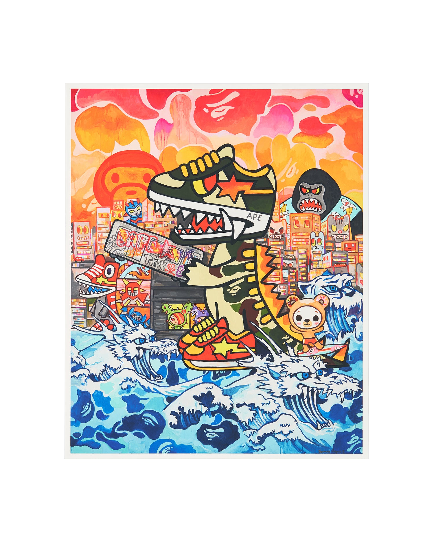 A BATHING APE® Military BAPE Sta™ Kaiju By Simone Legno | Bape