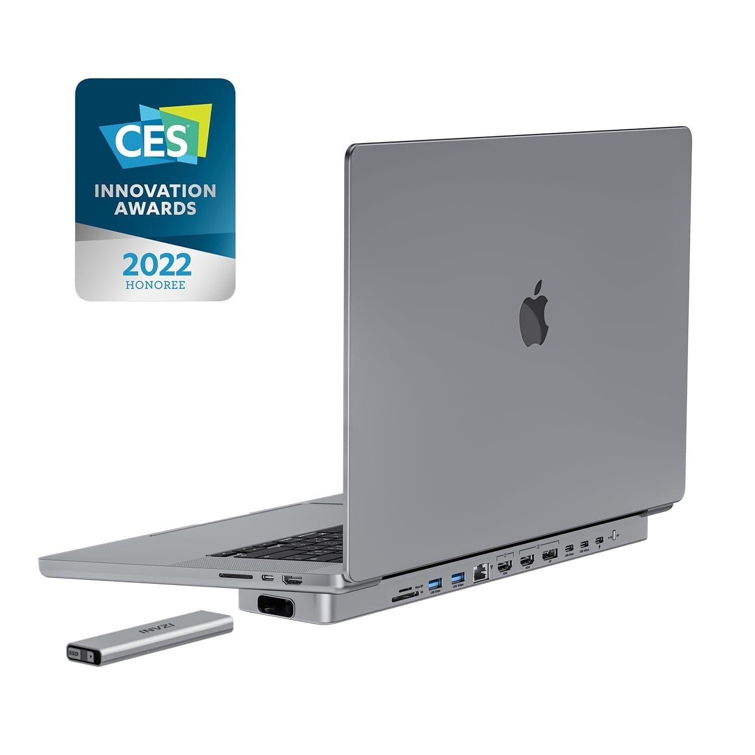 INVZI MagHub - Pop Up SSD USB-C Docking Station for MacBook Pro