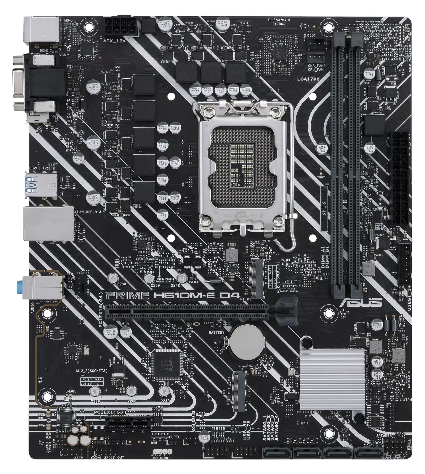 ASUS PRIME H610M-E D4-CSM anakart - inventus