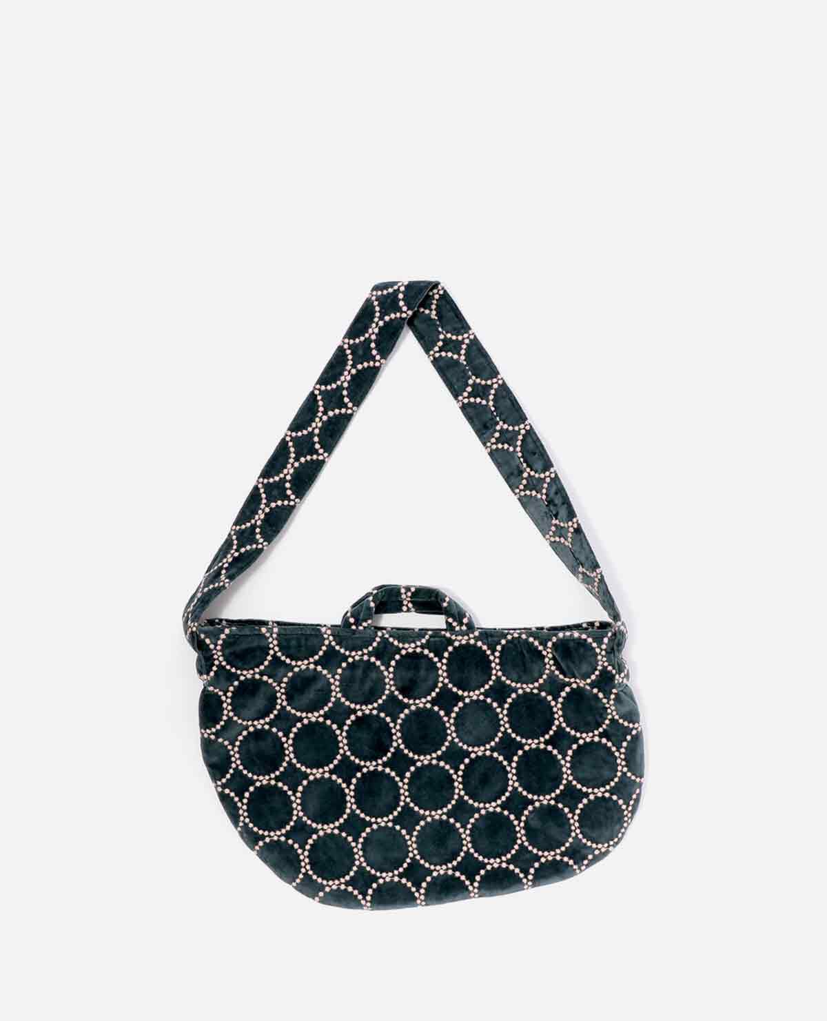 ミナ 斜め バッグ タンバリン ブルーグレー｜ミナ ペルホネン / minä