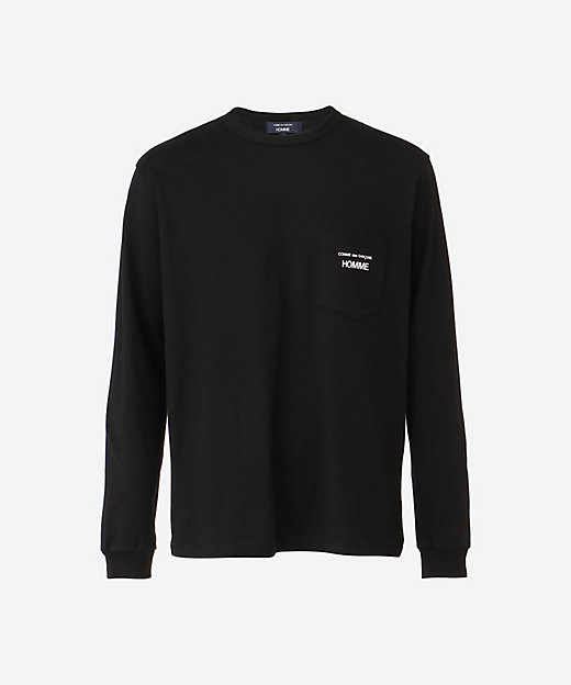 COMME des GARCONS HOMME”ロゴプリント 綿天竺