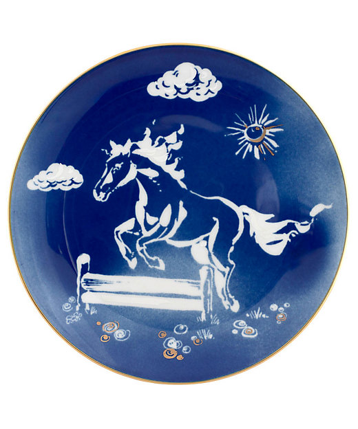 2026年干支プレート「草原の柵を飛び越える勇壮なウマ」 | MEISSEN