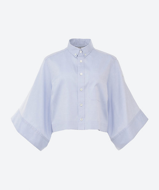 BUTTON－DOWN BELL－SLEEVE SHIRT | HYKE