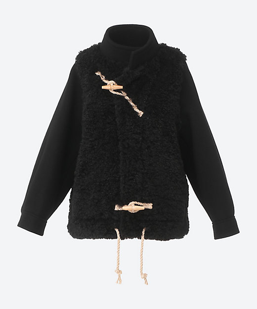 DOUBLE FACE FAUX SHEARLING DUFFEL