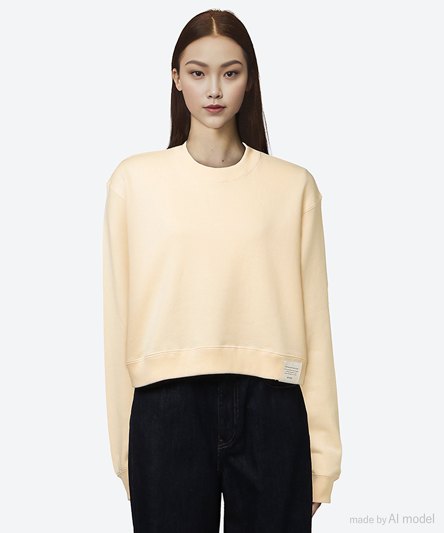 CROPPED SWEAT SHIRT 25FW／12416 | HYKE