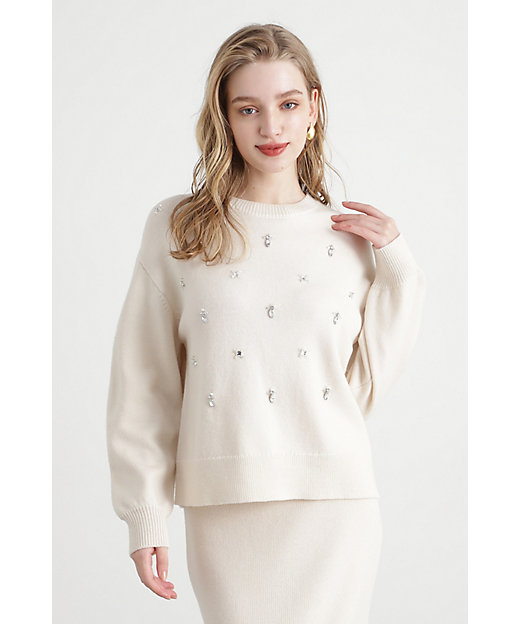 ◇ビジューニットプルオーバー（0315170214