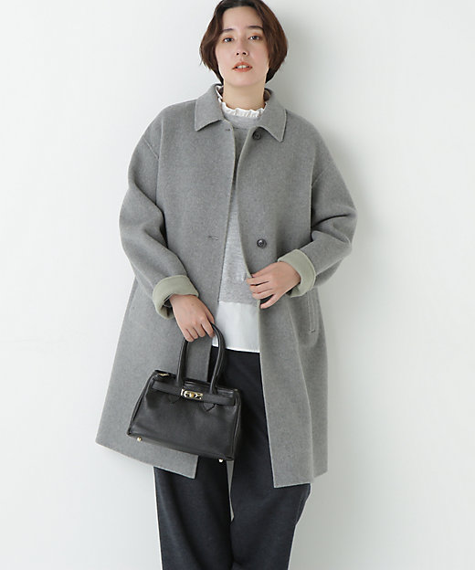 ◇リバーシブルステンカラーリバーコート（0775251101