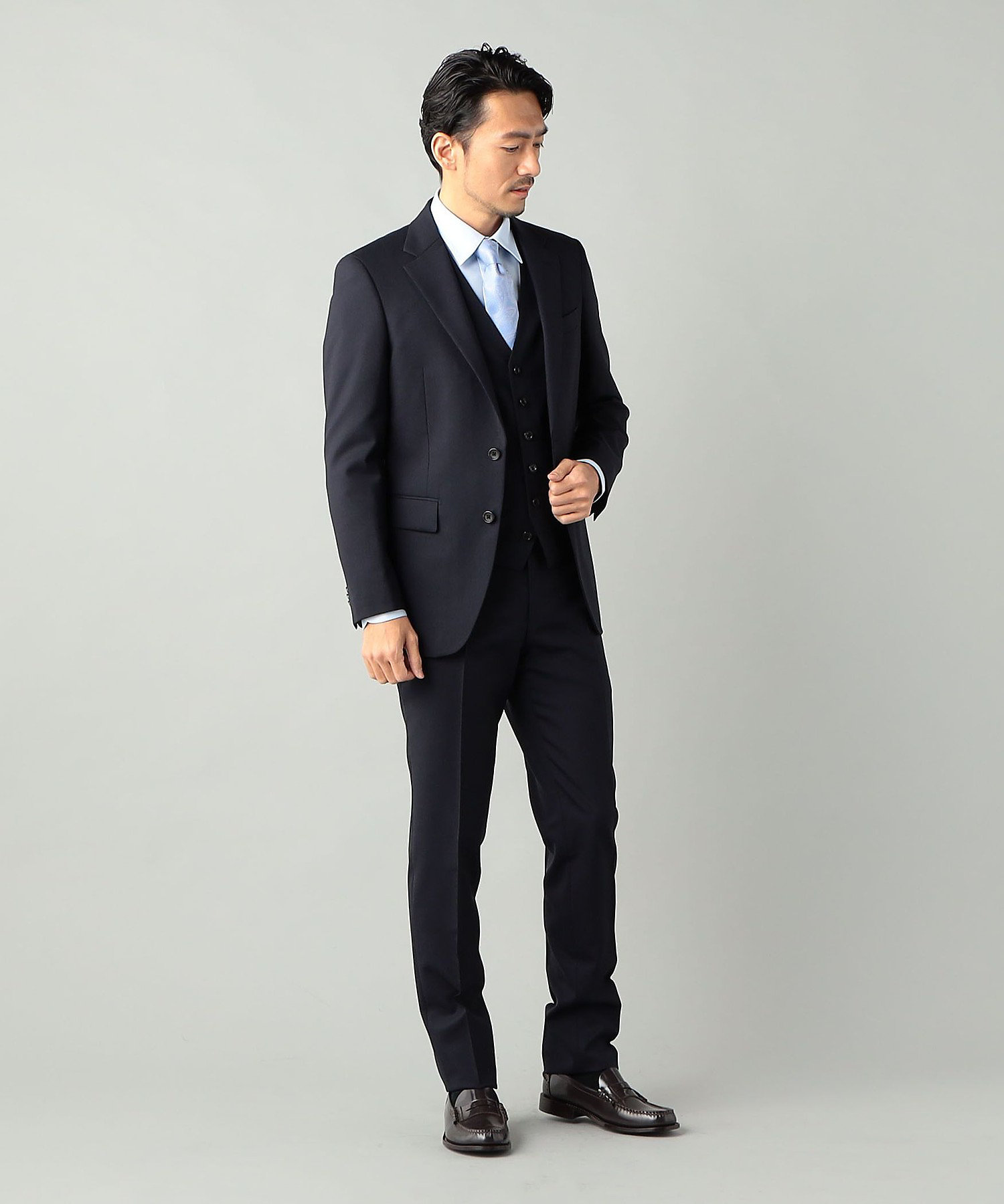 ウールトロピカル プレーンカラー スーツ（0701SG01） | COMME