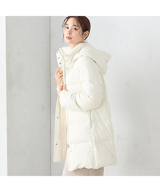 未使用COMME CA BLANC D'OEUFダウンコート/ママコートコムサイズム