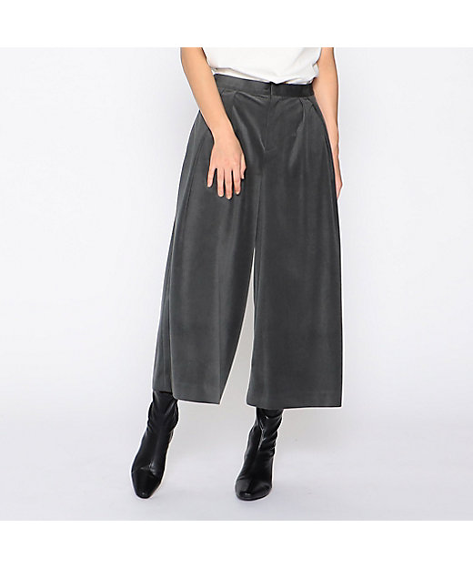 KAPITAL キャピタル ベロア生地 ガウチョパンツ ワイドパンツ 変形 S