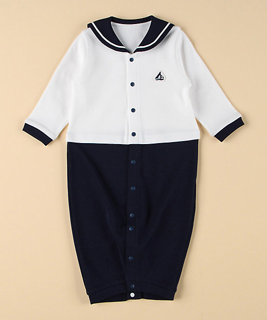 セーラーカラー 長袖ツーウェイオールオール（2341EK07