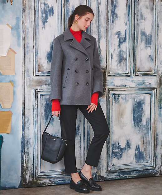 SS－Msize】Super140sウールAラインPコート