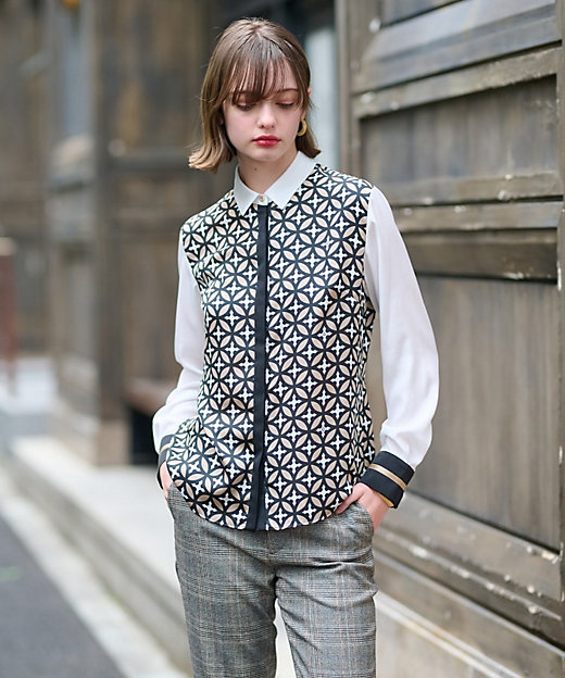 オーバーラップサークルシャツ（2002352398） | DRESSTERIOR