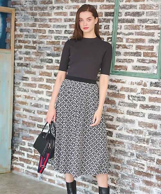 人気定番】オーバーラップサークルコンビワンピース