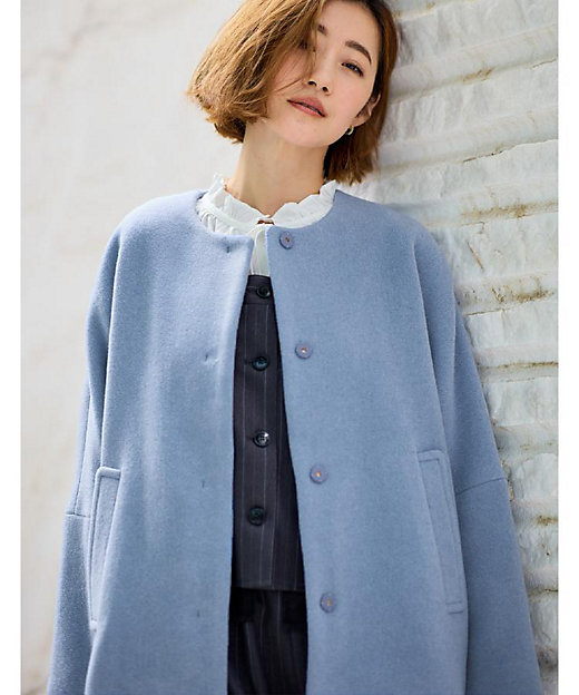 ウール混】軽やかに羽織れるショートコート（2002545665