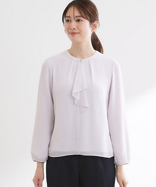 フロントフリルシフォンブラウス（2002556933） | Reflect