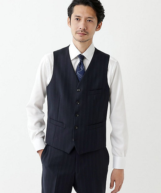 THE FLAGSHIP】矢絣 ストライプ べスト