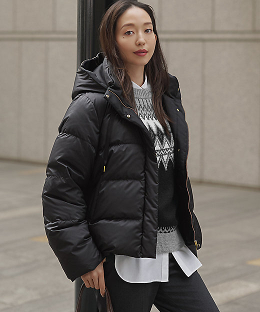 滝沢眞規子さん着用／VERY掲載】シレータフタ コンパクト ダウン