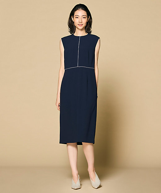 CINDY ／ クルーネックドレス（OPCWGS0713） | BEIGE