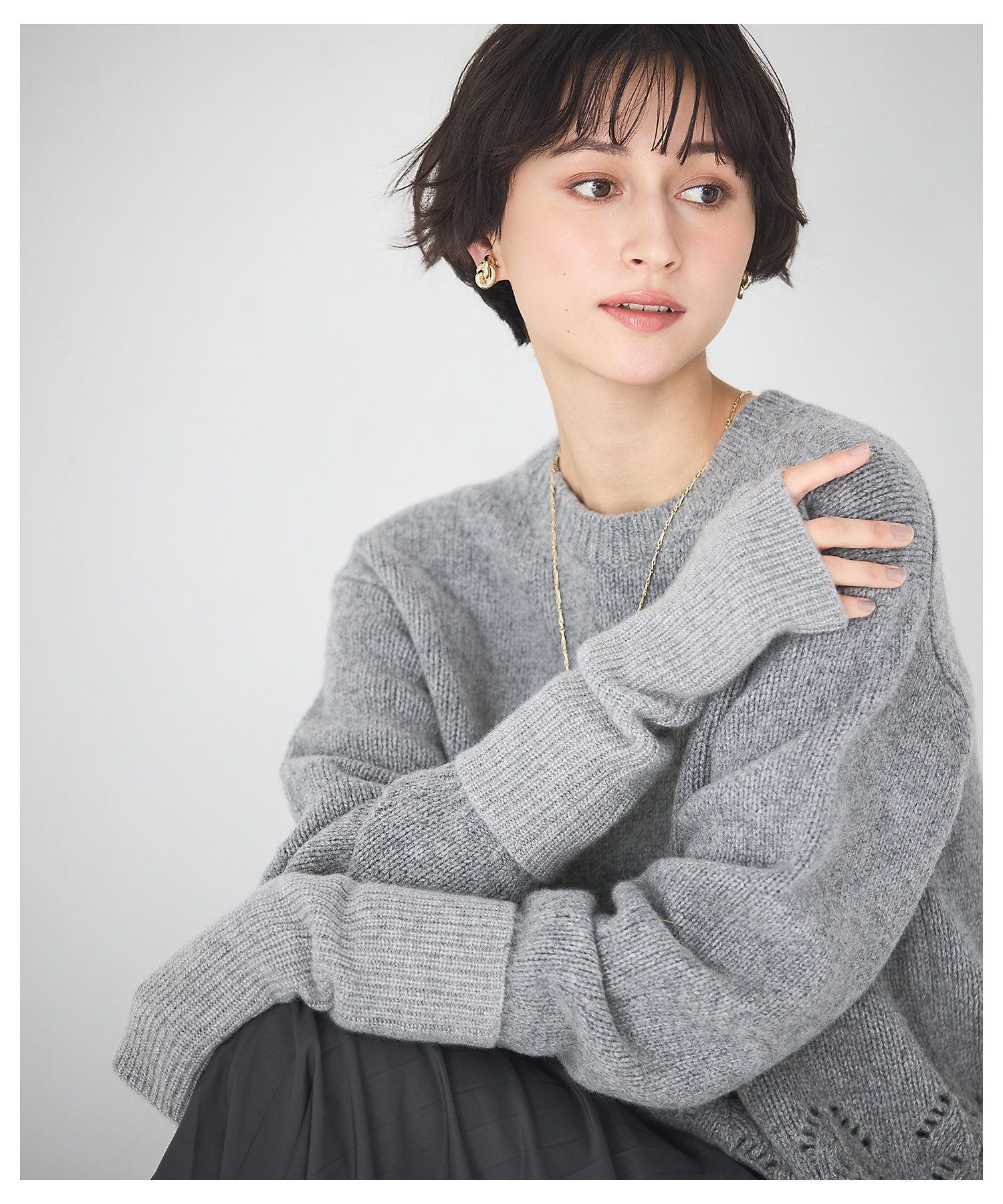 L'APPARTMENT カシミヤ混アームウオーマー アパルトモン☆L