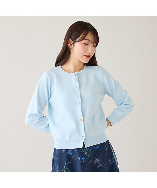 ファッションアイコンボタンニットカーディガン（51132601