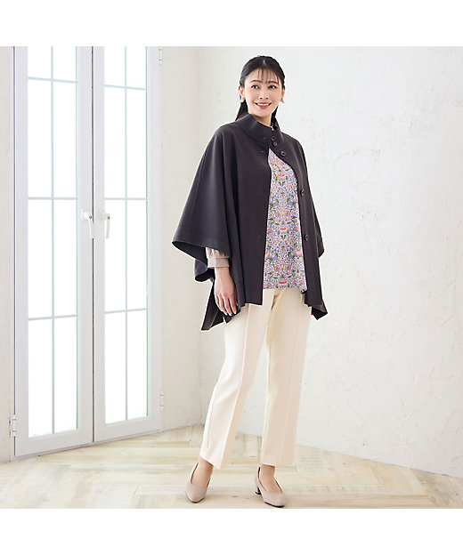 毎年人気】ハイネックケープジャケット（21106505） | MISSEL