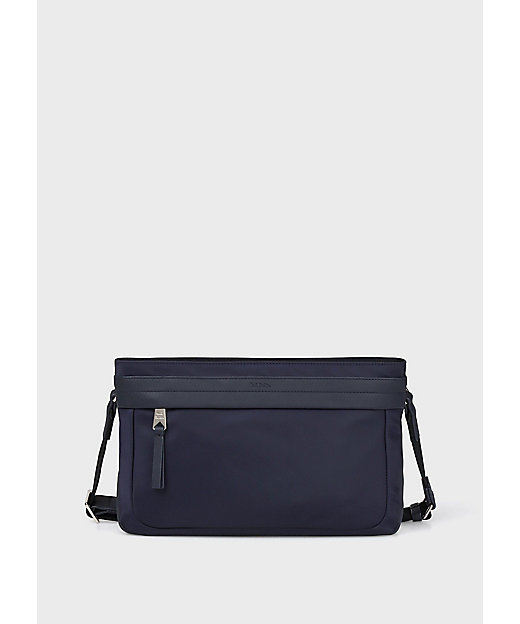 ナイロンブライトストライプトリム 2WAYミニショルダーバッグ