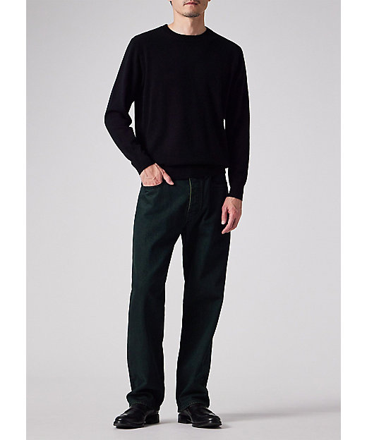 アーティストストライプポイント カシミヤ ニット