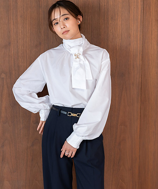 Keep clean クラシカルボウタイブラウス AMー2601ー