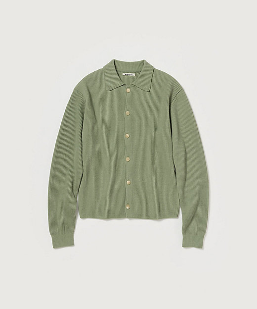 カーディガン SUPER FINE WOOL RIB KNIT