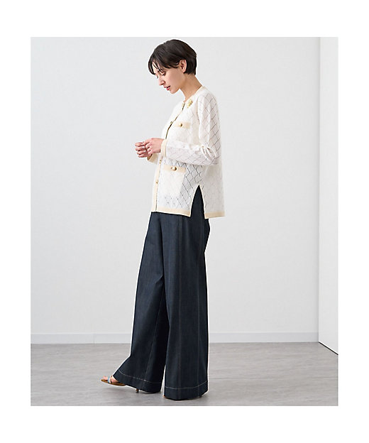 プレイドパターンバイカラー カーディガン | ANAYI/アナイ | 三越