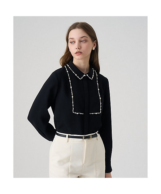 ダブルクロスパール ブラウス | ANAYI/アナイ | 三越伊勢丹オンライン