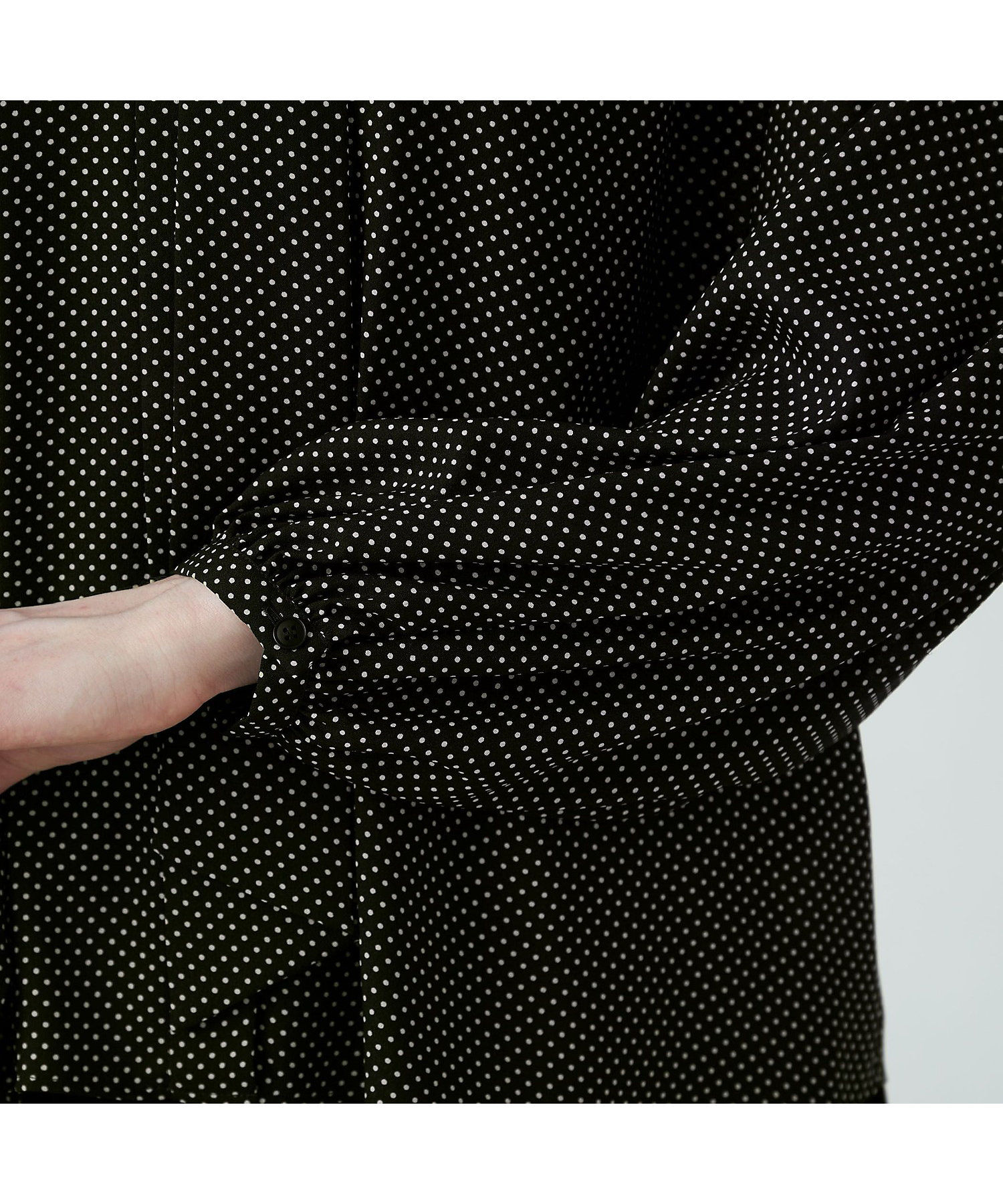 ミニドットプリント ボウタイブラウス | maison TOMORROWLAND/メゾン