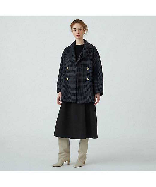 ウールビーバーメルトン ショートコート | maison TOMORROWLAND/メゾン