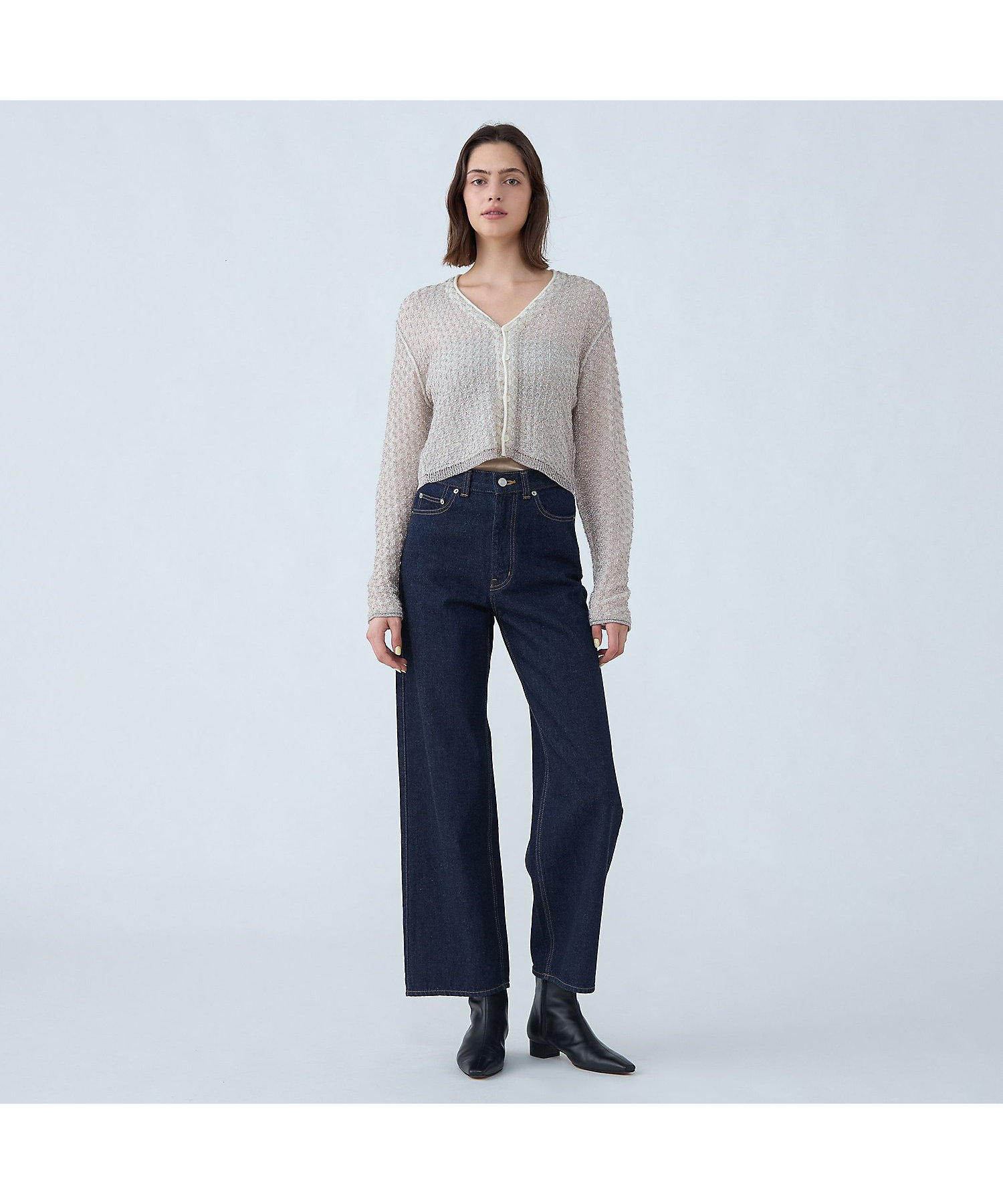 ルレックスモヘヤ Vネックカーディガン | maison TOMORROWLAND/メゾン