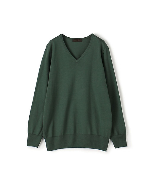 エクストラファインウール Vネックプルオーバー | maison