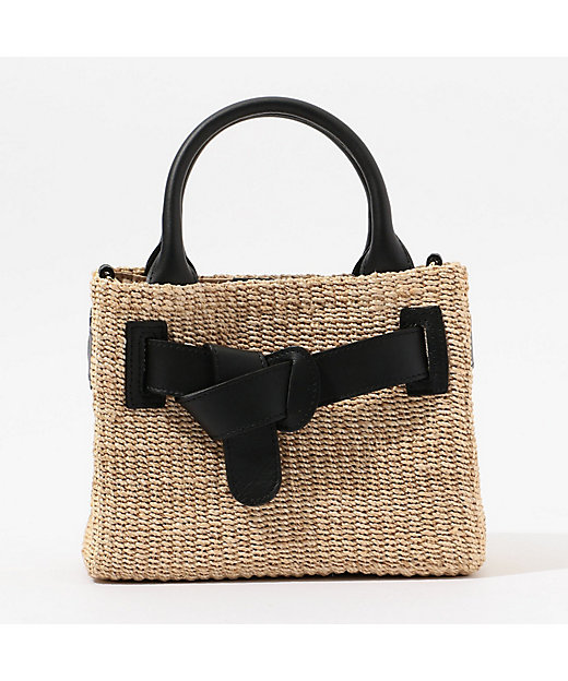 VIOLAd'ORO アバカレザーベルトショルダーバッグ | maison