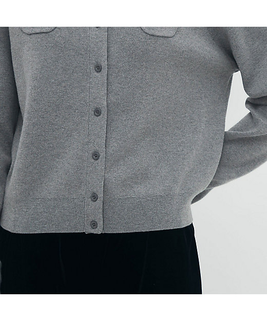 コットンカシミヤ クルーネックカーディガン | CABaN/キャバン | 三越