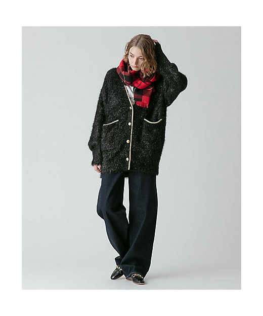 シャイニーフェザーカーディガン | allureville (Women)/アルアバイル