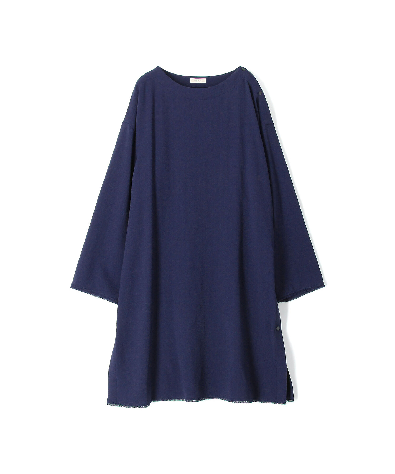 ハイツイストジョーゼット ボートネックチュニックブラウス | maison