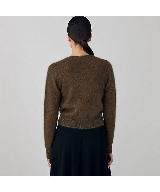 フォックスカシミヤ クルーネックカーディガン | maison TOMORROWLAND