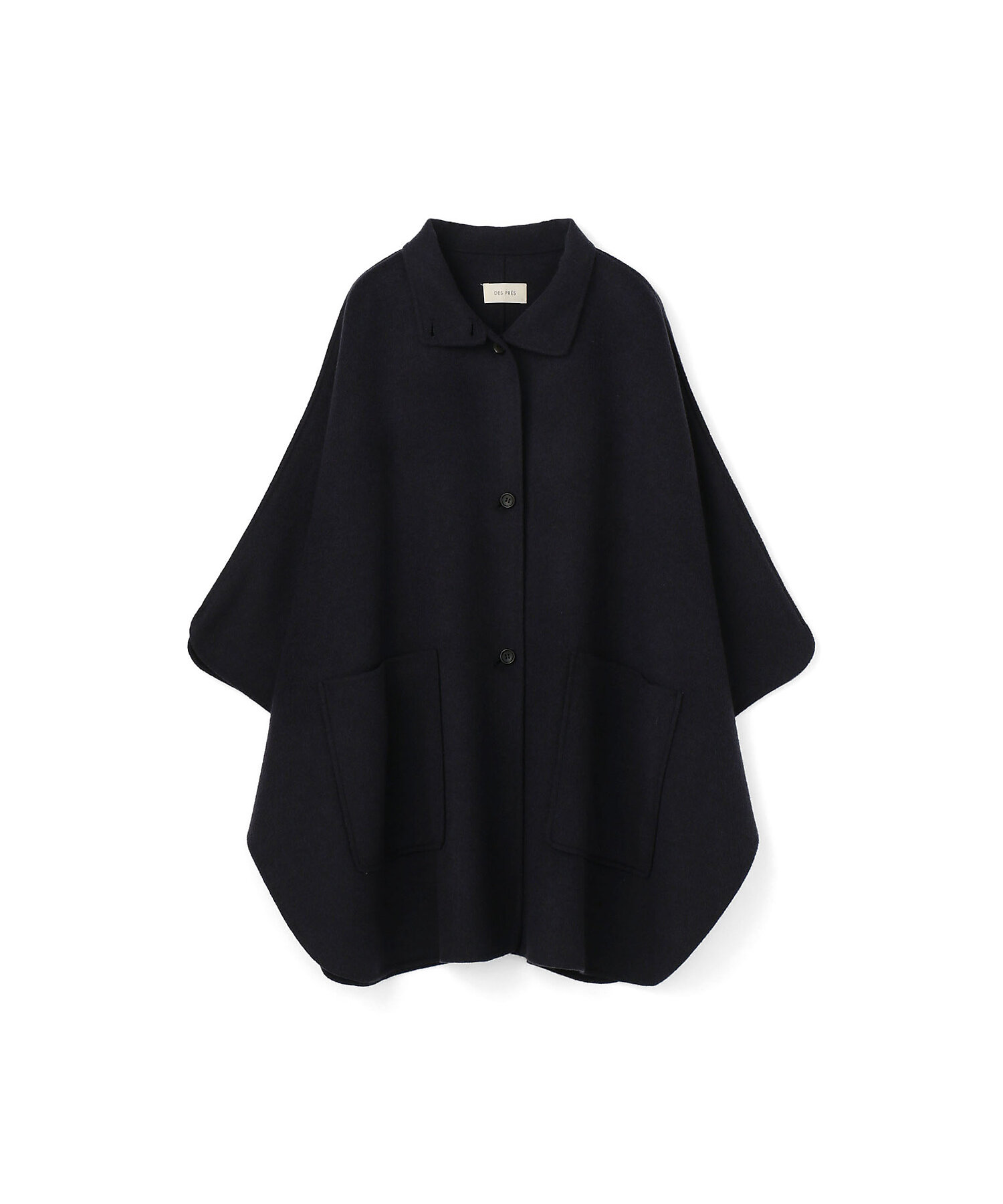 ライトダブルフェイスシャギー ハイネックポンチョ | maison