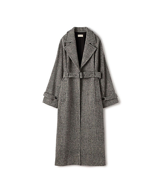 ヘリンボーンネップツイード トレントコート | maison TOMORROWLAND