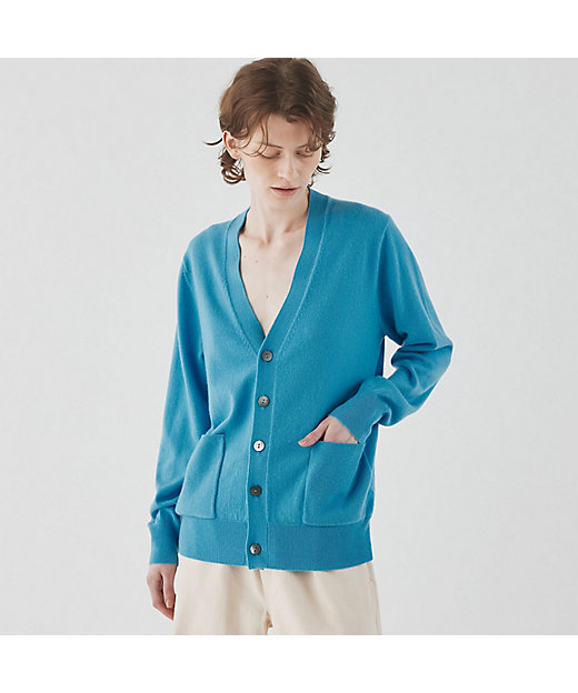 スコットランドカシミヤ Vネックカーディガン | GALERIE VIE (Women