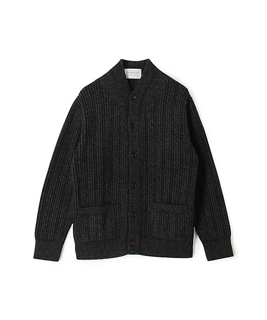 ウールカシミヤシルク リブVネックカーディガン | TOMORROWLAND (Men