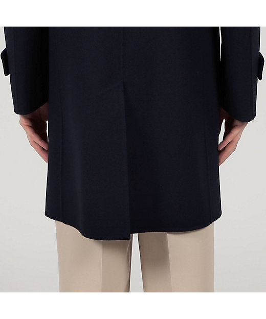 ウールメルトン ダブルフェイス ダブルブレステッド 6B コート