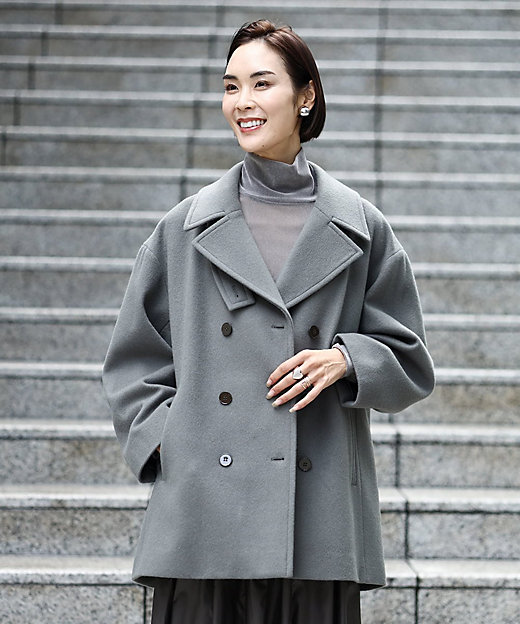 小さいサイズ］Super100ウールビーバーPコート | MICHELKLEIN